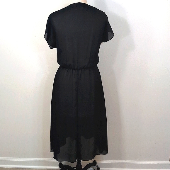 Vintage Billy Jack For Her sheer midi dress W sparkly floral design. Medium. - Picture 6 of 12